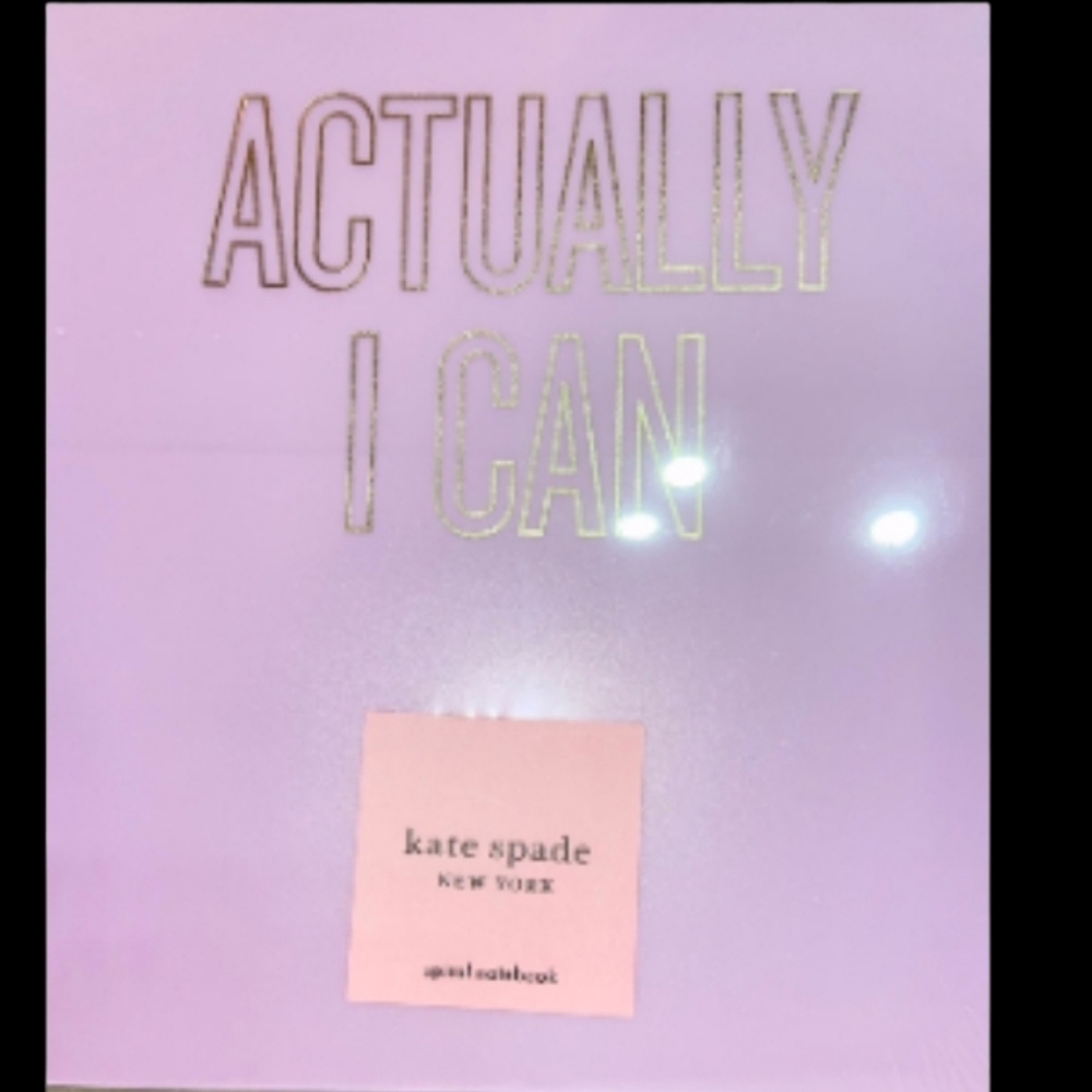 💜❌️SOLD❌️HP💜NWT Kate Spade New York ACTUALLY I CAN Large Spiral Notebook💜 - Picture 5 of 5